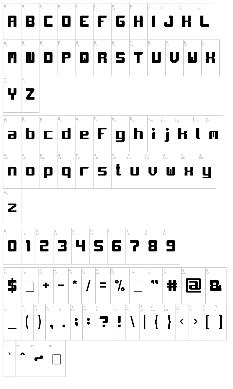 Cinta Adalah Perhatian font map
